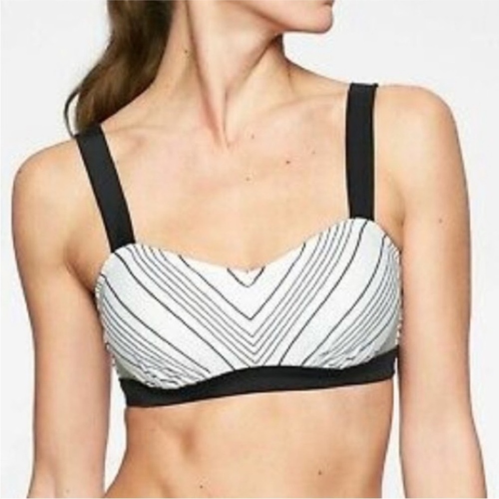 🖤 Athleta Bra-Sized Chevron Bikini Top – 34B/C 🖤 - Picture 3 of 12